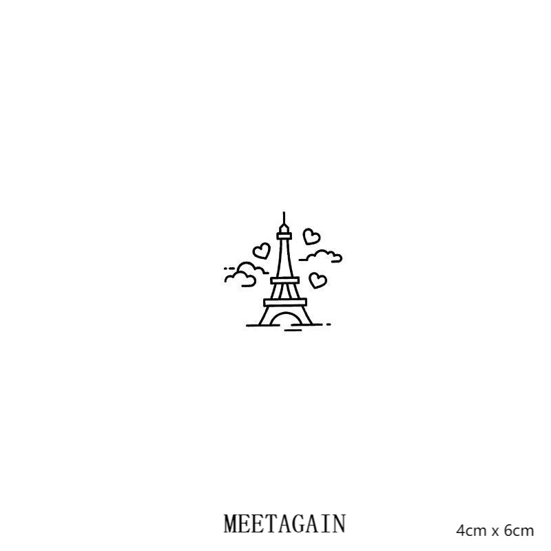 [Hàng mới về] Hình xăm dán tạm thời S-047 chống nước 15 ngày an toàn tiện dụng 4cm x 6cm