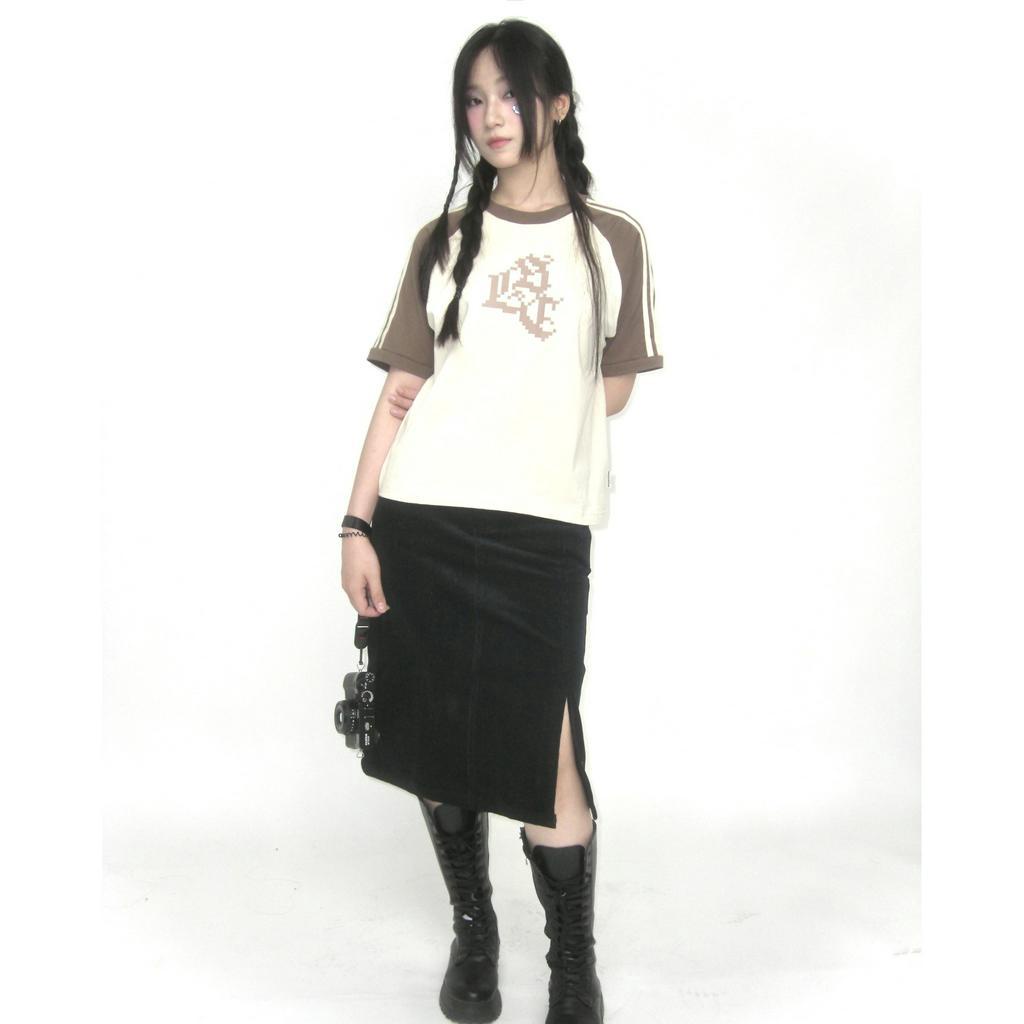 Áo thun SLC tay raglan 2 sọc basic
