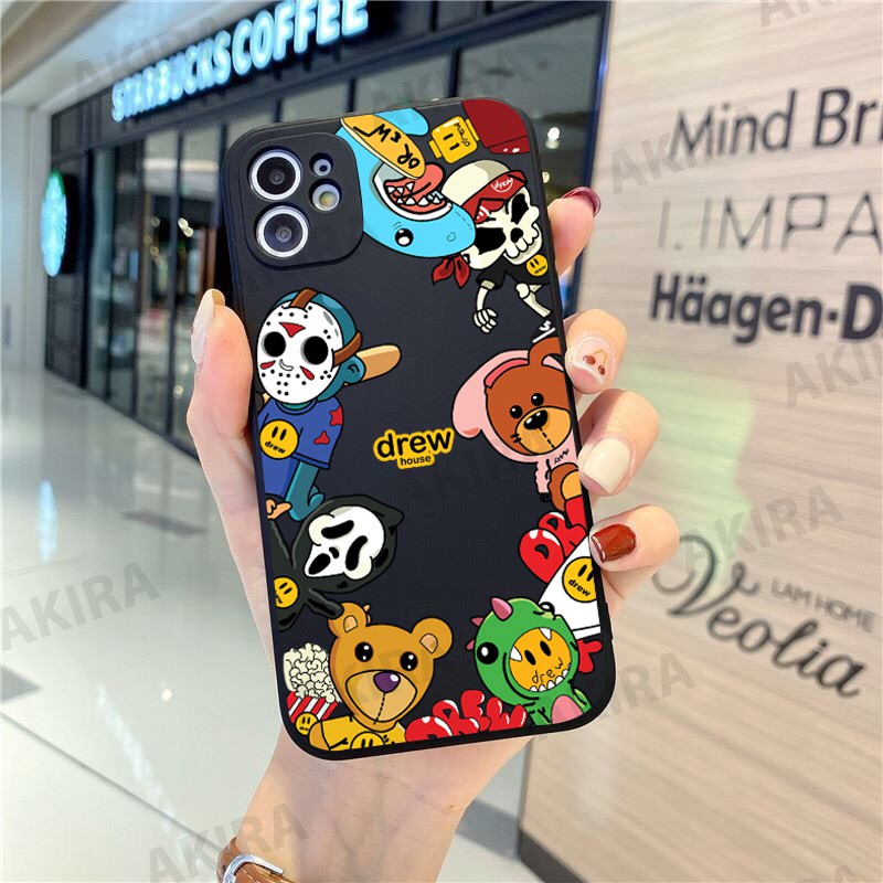 Ốp lưng drew 1 cho máy iphone 14/14pro/14plus/14promax dẻo mềm vuông cạnh bảo vệ camera  Akira case