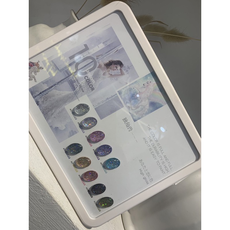 Sơn Gel Nhũ Set sơn gel nhũ 10 chai