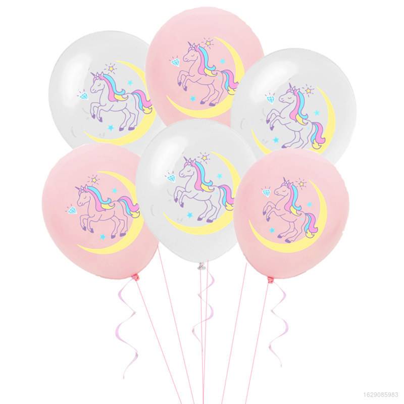 Set 10 Bong Bóng 12Inck Hình Kỳ Lân Nhiều Màu Sắc Dùng Để Trang Trí Tiệc Sinh Nhật