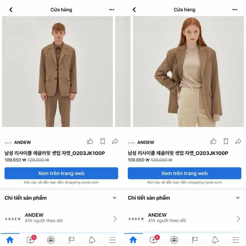 Áo Khoác Blazer Andew Unisex Regular Cực Phong Cách Bản Hàn