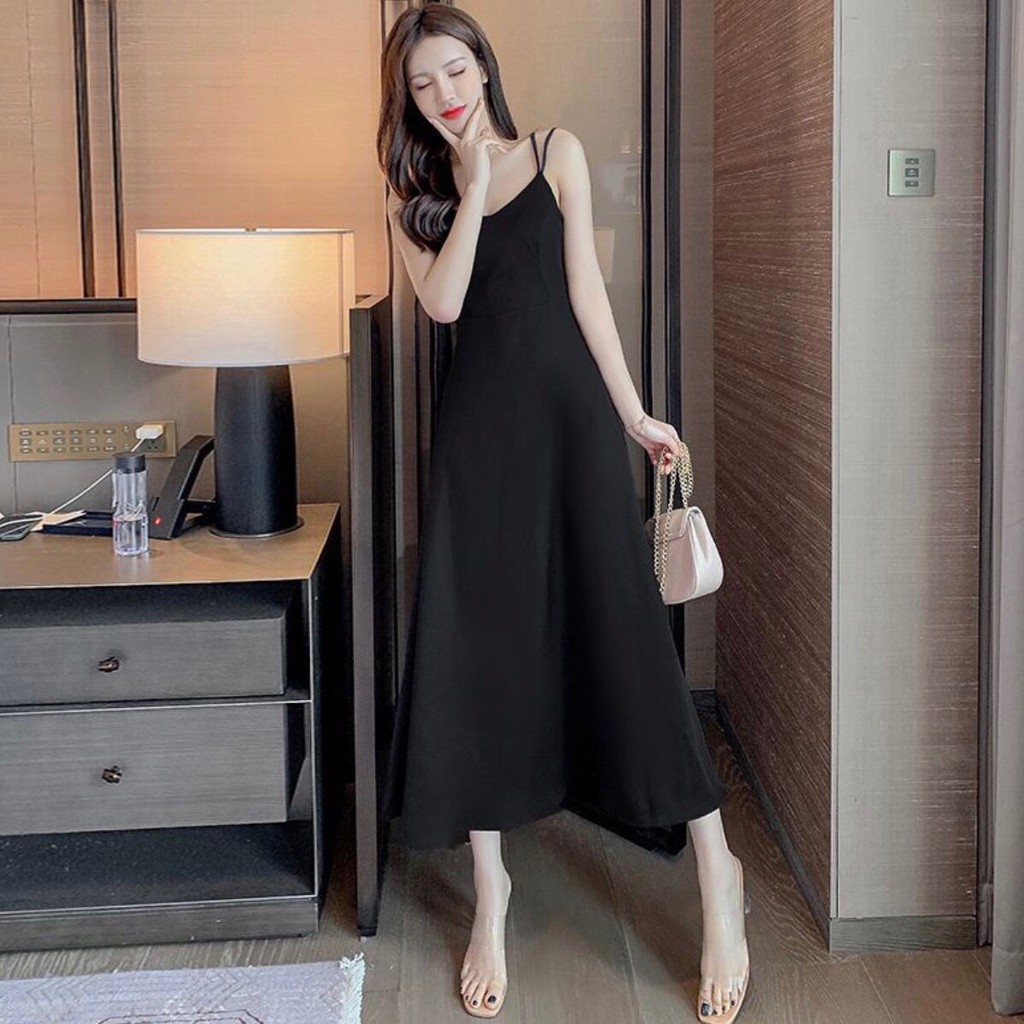 Đầm maxi đan dây hở lưng đủ màu - MS938