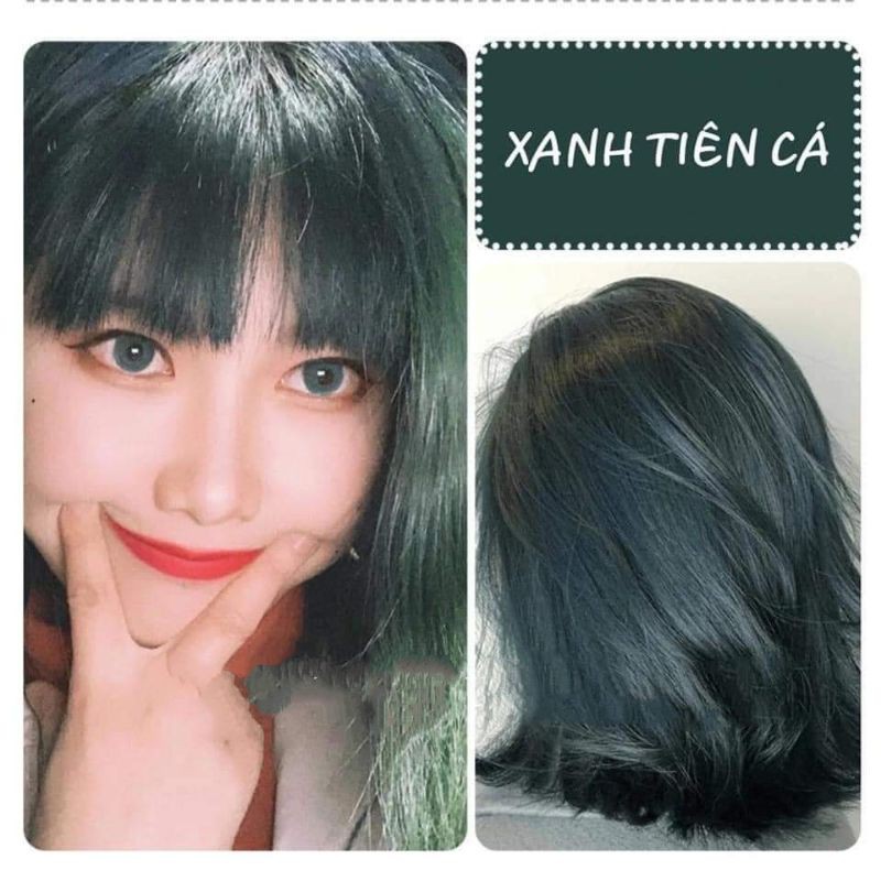 🔥 Xanh Tiên Cá - Thuốc nhuộm tóc hot trend + Tặng Oxi trợ nhuộm