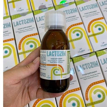 {Nhập Ý} Lactozim - Men Enzym giúp tăng cường tiêu hóa, giúp trẻ ăn ngon, tăng cường đề kháng (150ml)