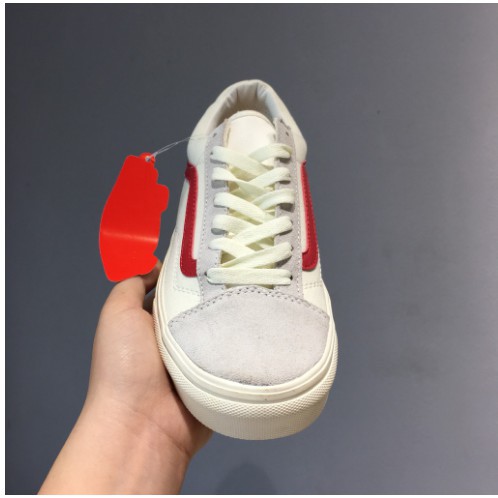 Giày Thể Thao Van Kẻ Đỏ Sneaker Nam Nữ 11