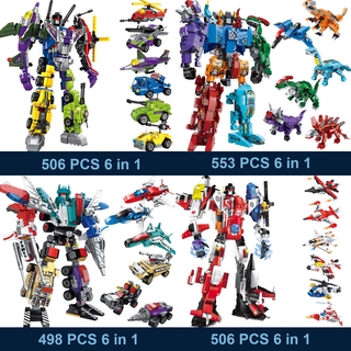 TRANSFORMERS LEGO Đồ Chơi Lắp Ráp Robot Biến Hình 6 Trong 1