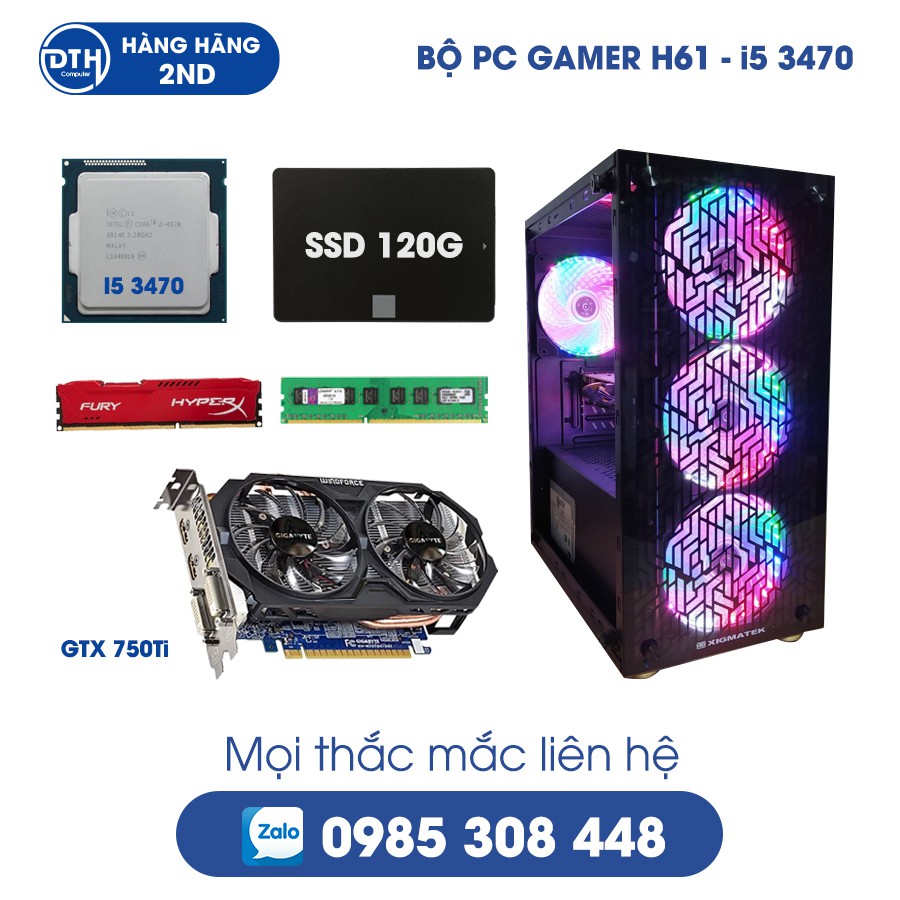 BỘ CÂY MÁY TÍNH i5 chơi game lol, fo4, pugb / Chính hãng đã qua sử dụng