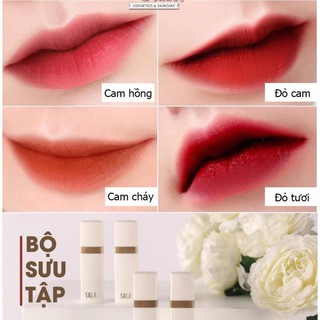 [CHÍNH HÃNG] [SALE LỚN] Son Kem Lì Tint Sala Hàn Quốc 4 màu
