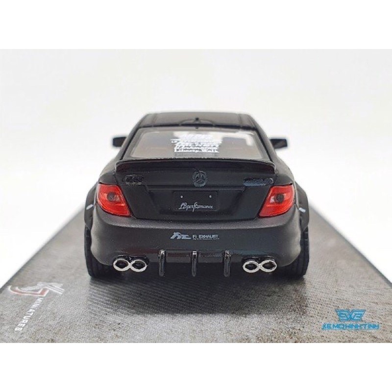 Xe Mô Hình Mercedes-Benz C63 Coupe Liberty Walk 1:64 Miniatures ( Đen )