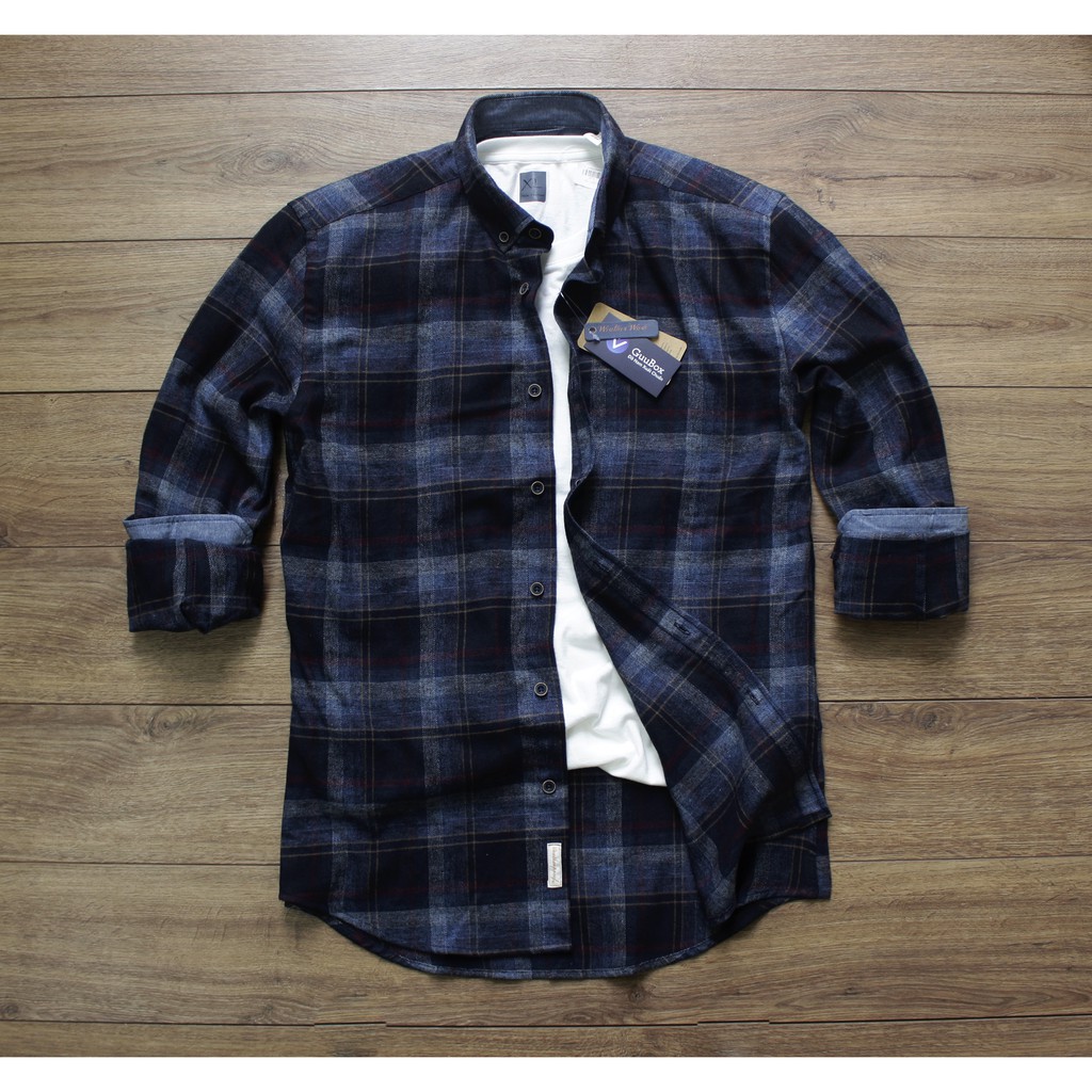 Sơ mi flannel mùa thu