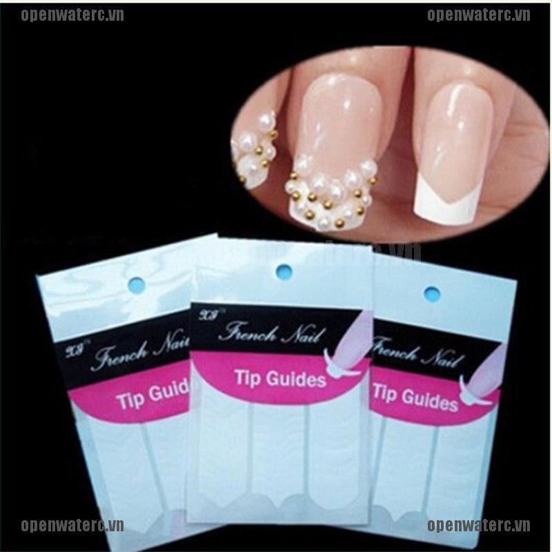 Set 10 Tấm Miếng Dán Định Hình Trang Trí Móng Tay Acrylic UV