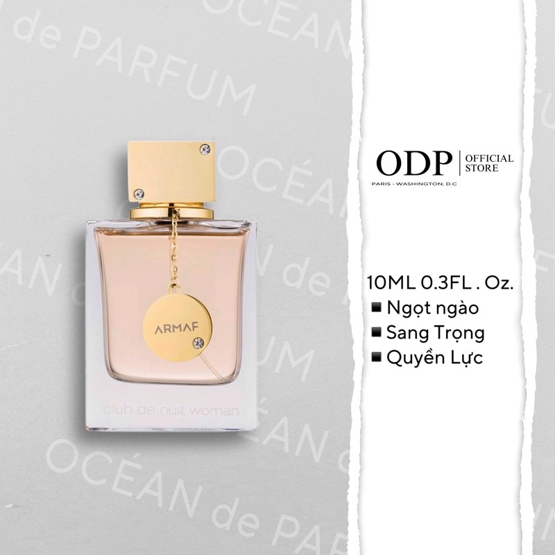 Nước hoa nữ Armaf Club De Nuit Woman EDP 5ml 10ml