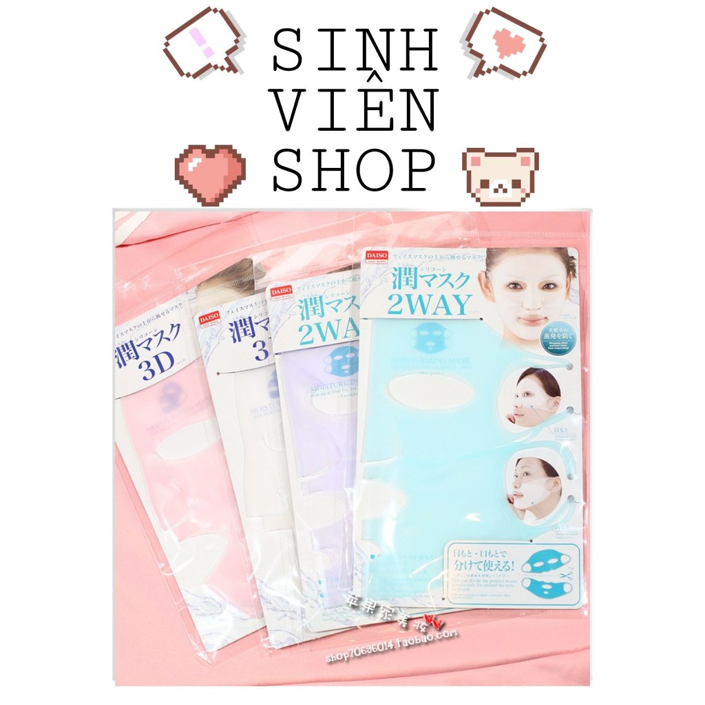 Mặt nạ silicon Daiso Japan 2way mới 2021