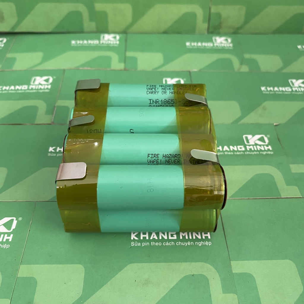 Khối pin 14.4V 4S Samsung 25R tháo khối, thay thế pin máy công cụ 14.4V - 16.8V