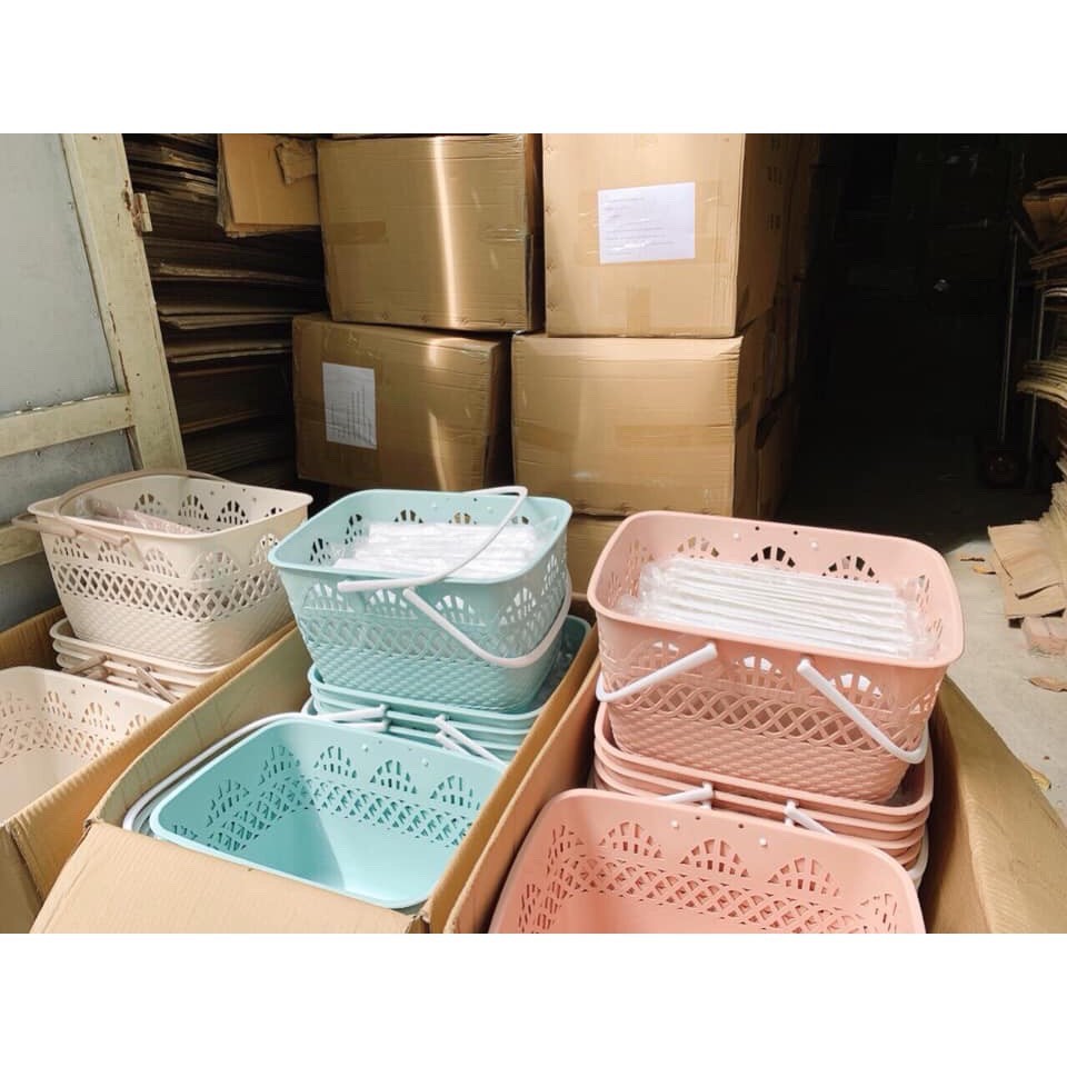 Giỏ nhựa đi sinh mẫu mới