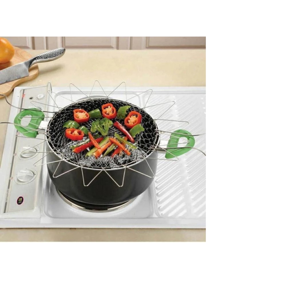 Rổ nhúng rau, chiên, trần thức ăn đa năng