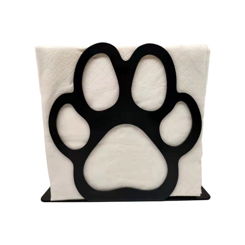 Giá Đỡ Khăn Giấy Cuộn Hình Dấu Chân Gấu Tiện Dụng Cho Văn Phòng / Gia Đình