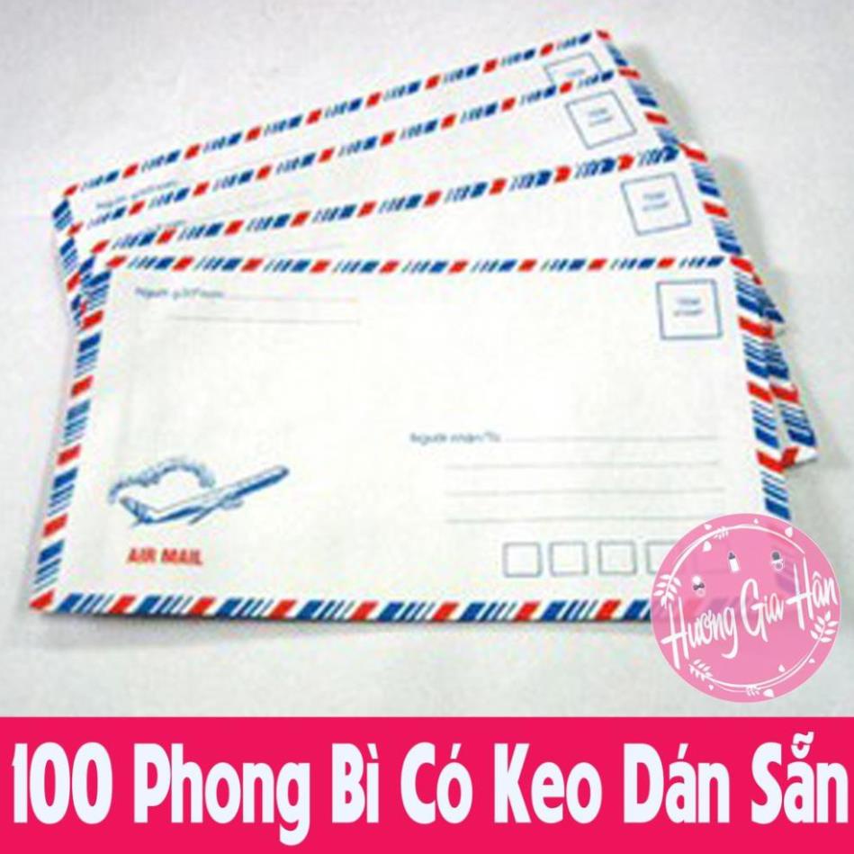 100 Phong Bì Có Keo Dán Sẵn (Dày/ Đủ/Đẹp) [Thanh Mai Shop]