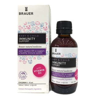 Tăng đề kháng Brauer Immunity 100ml của Úc cho bé từ 6 tháng
