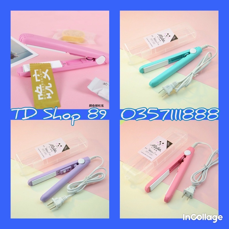 Máy dập xù/bấm tóc xù mini xinh xắn tiện lợi du lịch