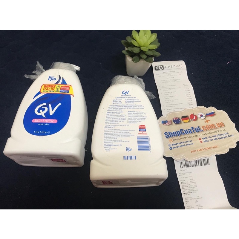 Kem dưỡng ẩm QV Skin Lotion 1.25L nội địa Úc - thích hợp cho da khô hoặc da nhạy cảm