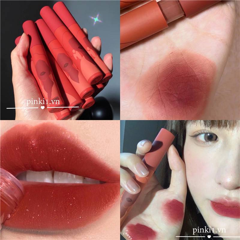 (Hàng Mới Về) Son Môi Dạng Lỏng Lâu Trôi Chống Thấm Nước Màu Sắc Tự Nhiên