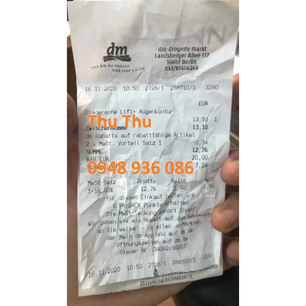 (Bill) Kem dưỡng mắt Diadermine Lift+ Đức | BigBuy360 - bigbuy360.vn