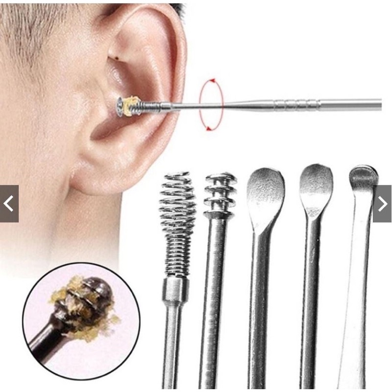 LẤY RÁY TAI 6 CHI TIẾT BẰNG THÉP KHÔNG GỈ MỚI