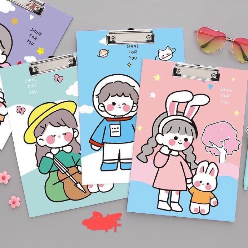 BÌA TRÌNH KÝ - BÌA KẸP GIẤY A4 HOẠT HÌNH