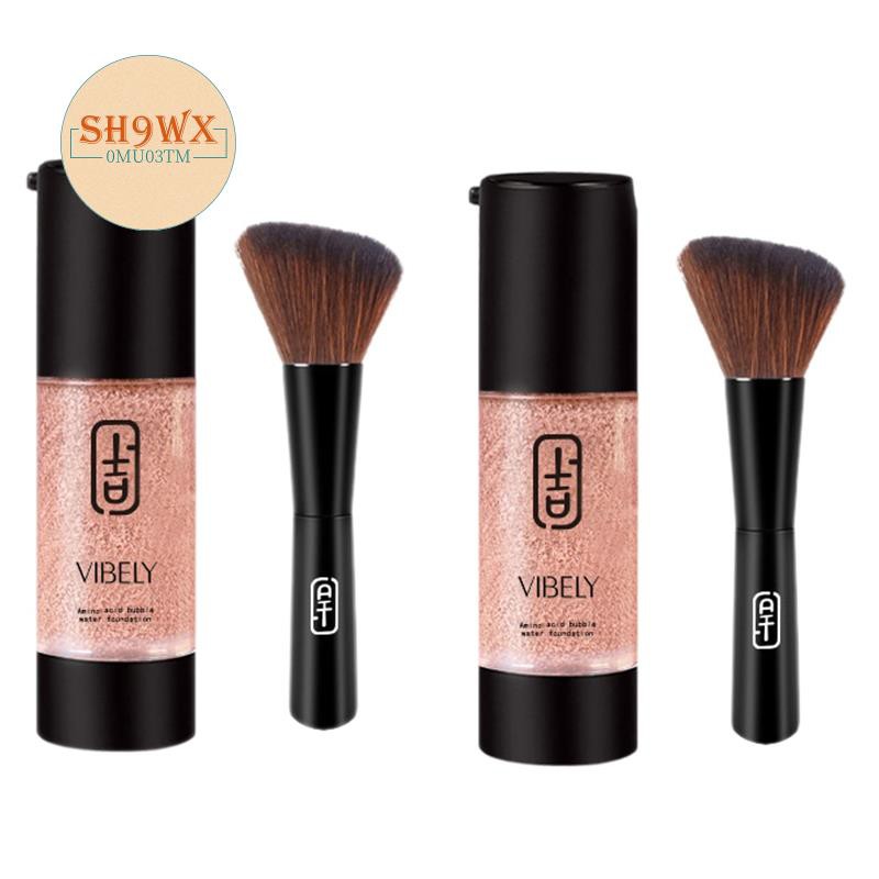 VIBELY Concealer Cream Waterproof Makeup Liquid Face Cosmetics Long Lasting Makeup Foundation with Brush 23NAtural Color