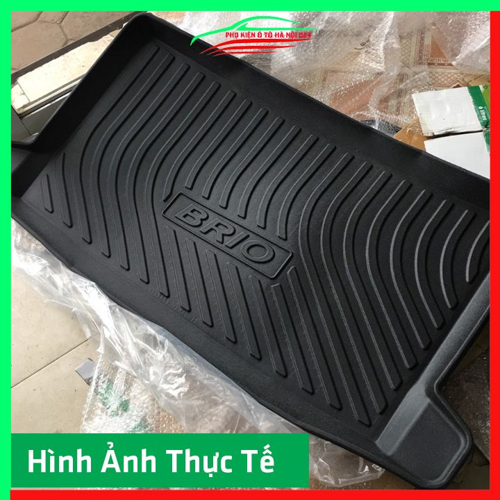 Thảm nhựa lót cốp Honda Brio 2016-2022 nhựa dẻo dày dặn đàn hồi tốt