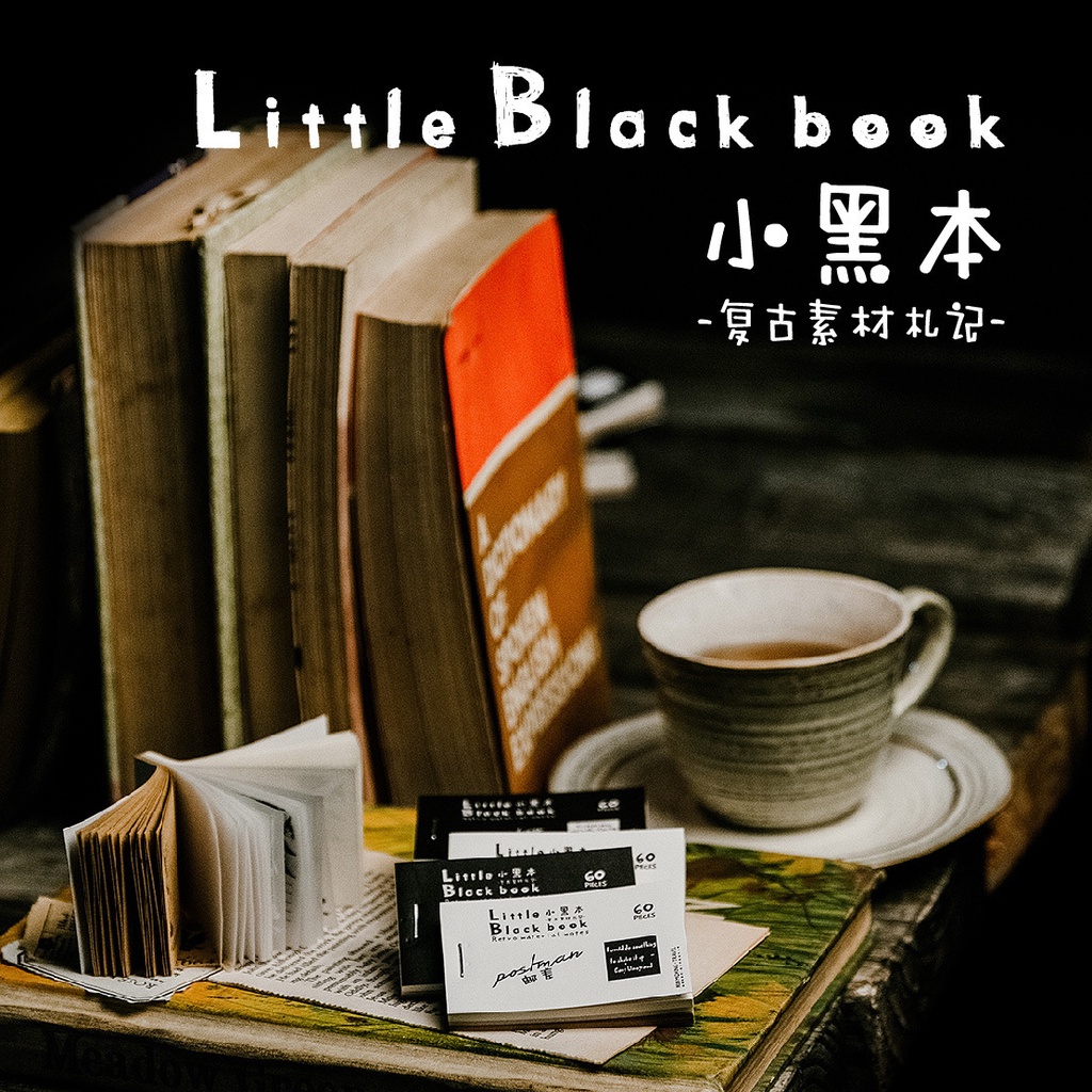 Giấy note vintage ghi chú giấy nền retro set 60 tờ trang trí sổ DIY Crafts, Scrapbook, Journal, Diary, Planner HD103-K90