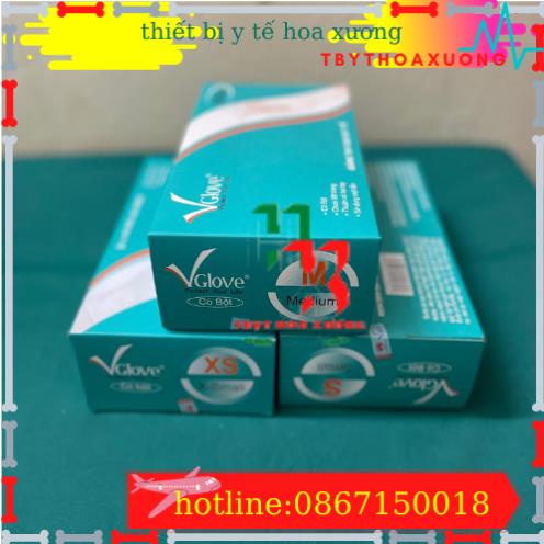 1 Thùng 10 Hộp Găng Tay Y Tế Vglove Hộp 100 cái