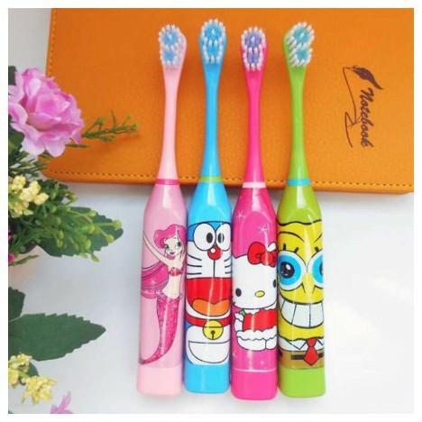 Bàn Chải Máy Cho Bé - Bàn Chải Điện Bàn Chải Đánh Răng Tự Động Cho Bé Chạy Pin