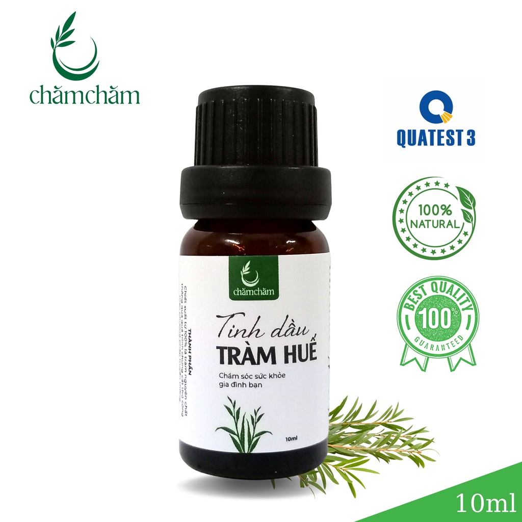 Tinh dầu tràm huế treo xe chai 10ml, dầu tràm huế Chăm Chăm chai 50ml