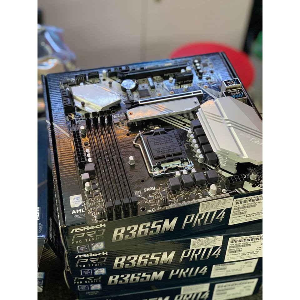 [Mã ELCL99 giảm 7% đơn 500K] Mainboard Asrock B365M Pro4 Socket 1151 m-ATX-BH 36 T | BigBuy360 - bigbuy360.vn