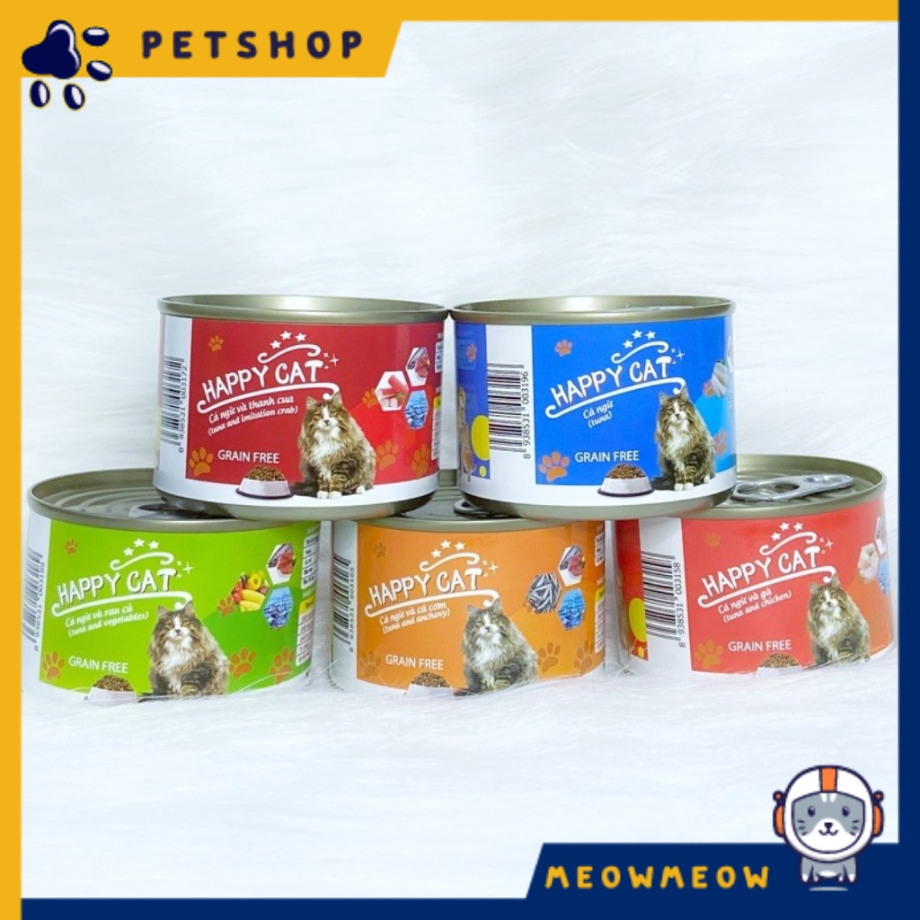Pate cho mèo Happy Cat | Lon 160Gr | Thức ăn dinh dưỡng cho mèo.