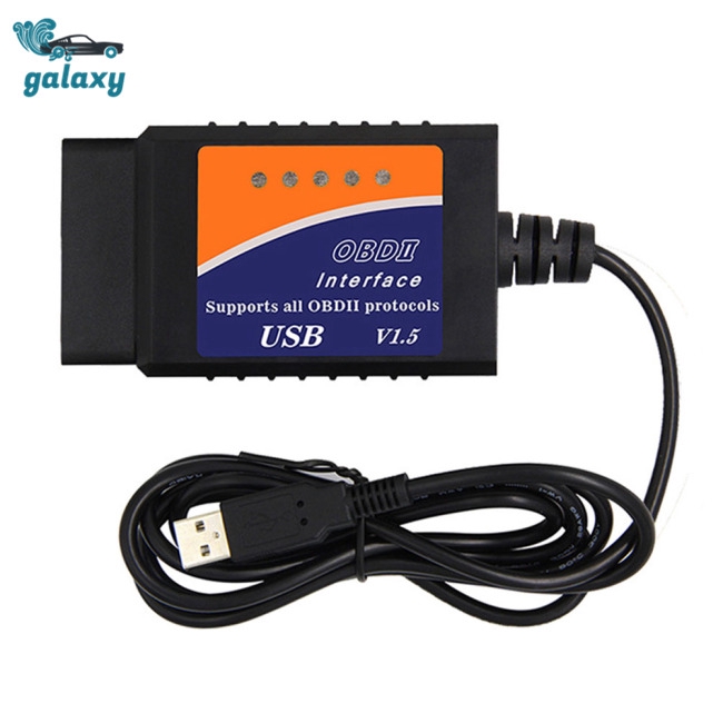 Cáp kiểm tra xe hơi ELM327 USB V1.5 OBD2 cho Android/IOS