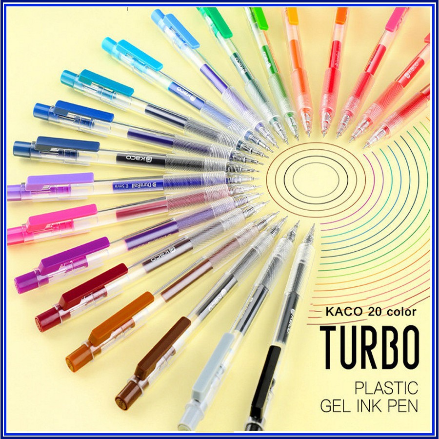 Bút bi gel Kaco Turbo, 0.5mm