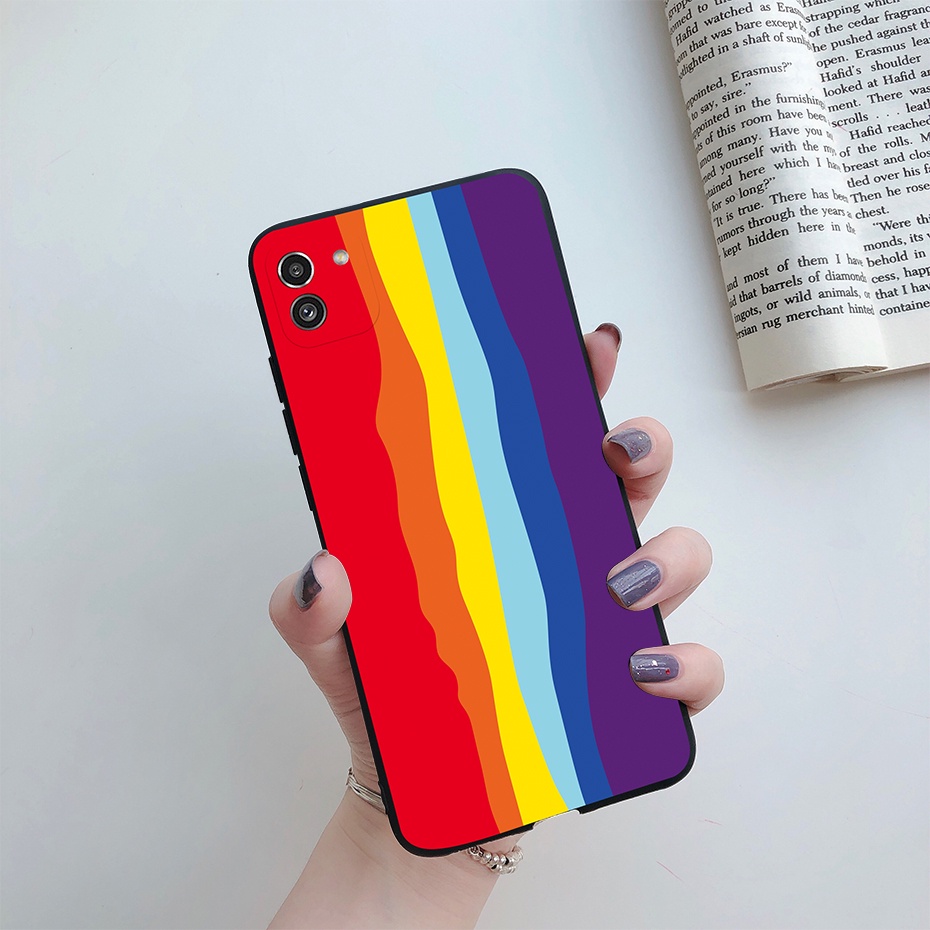 Ốp Điện Thoại Silicone Mềm Họa Tiết Hoa Hướng Dương Cho Samsung Galaxy A03 2022 SM-A035F Samsung A03