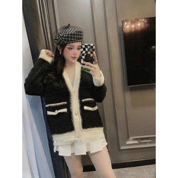 Áo cardigan len lông