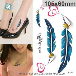 Hình xăm dán Tattoo xăm nước 9.7 × 5.7 cm
