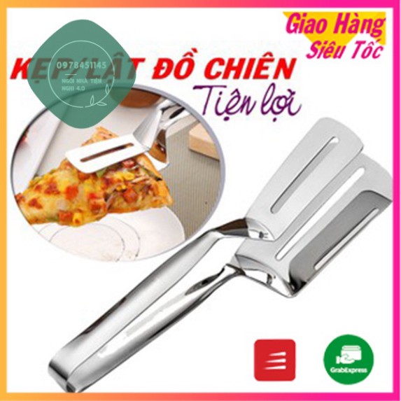 🔥Giá lẻ như giá sỉ🔥 Kẹp gắp thức ăn inox, kẹp chiên, rán thức ăn