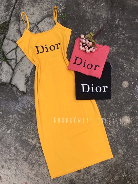 Váy Body 2 Dây Thêu Chữ Sang Chảnh - Loại 1m - VN23