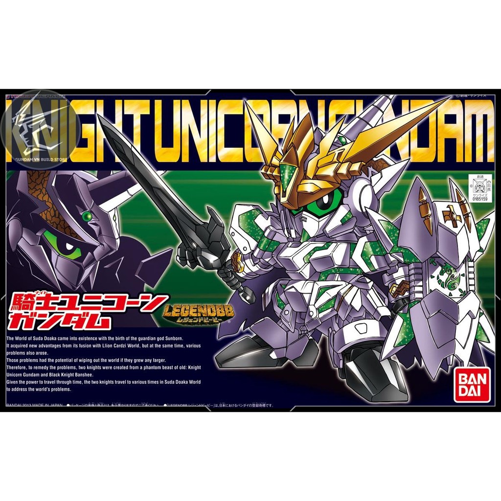 MÔ HÌNH GUNDAM SD LEGENDBB KNIGHT UNICORN GUNDAM BB LEGEND BANDAI