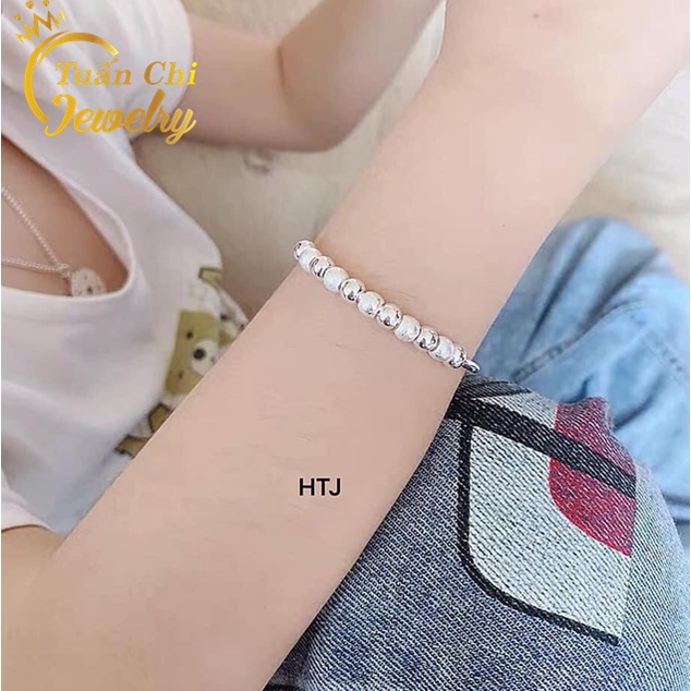 ⚡FREESHIP⚡ Set Vòng Tay Bạc, Lắc Tay Nữ Cao Cấp Cho Mẹ Và Bé, Hạt Bi Xinh Xắn, Dễ Thương