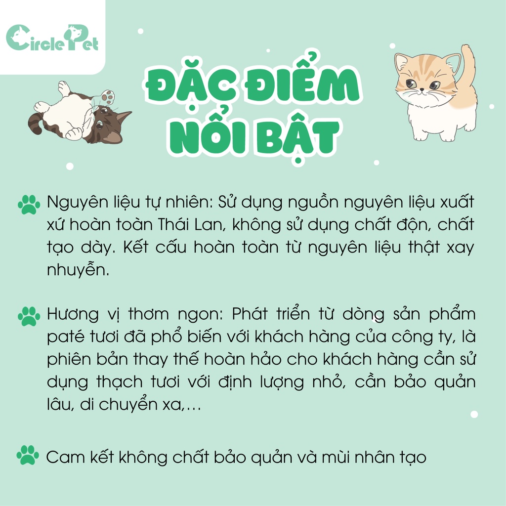Thạch CIAO Cho Mèo Nhiều Vị Ngon Bổ Dưỡng Từ Hải Sản 85g - Circle Pet