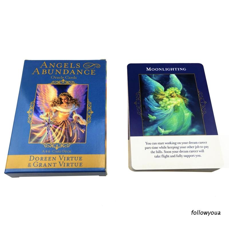 Bộ 44 lá bài tarot phiên bản Angels Of Abundance toàn bộ bằng Tiếng Anh dành cho chơi game