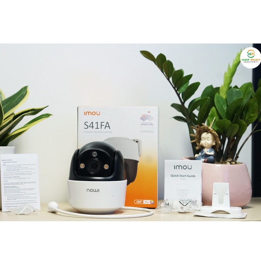 Camera PoE IMOU S41FAP 4MP QHD Quay Quét Ngoài Trời  - 100% Hàng Chính Hãng